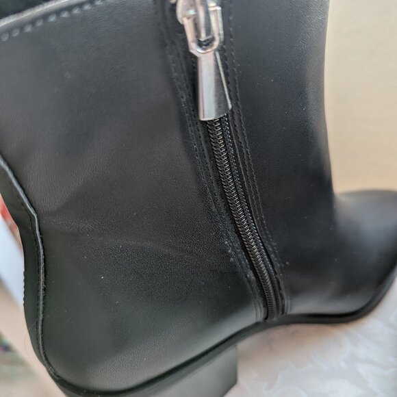 Womens BP Baylee Black side zip ankle boot - Picture 10 of 11